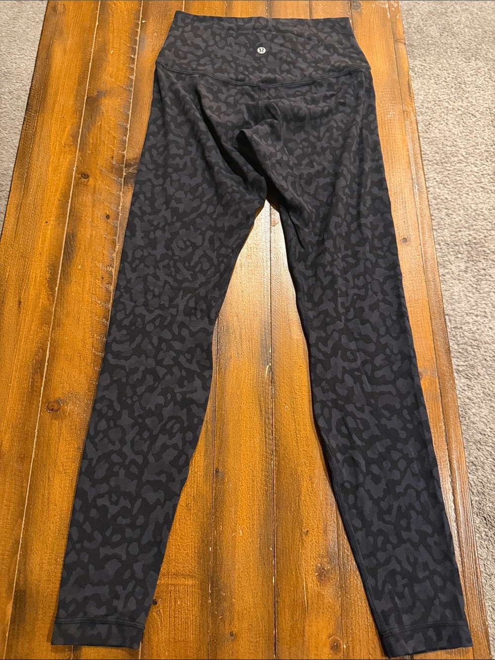 lululemon athletica Black Printed High-Rise Leggings
